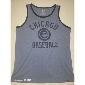 47’ Brand Chicago Cubs MLB Baseball Mens Tank Top T Shirt Sleeveless XL NWOT